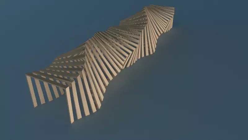 parametric pavilion 3D model_0