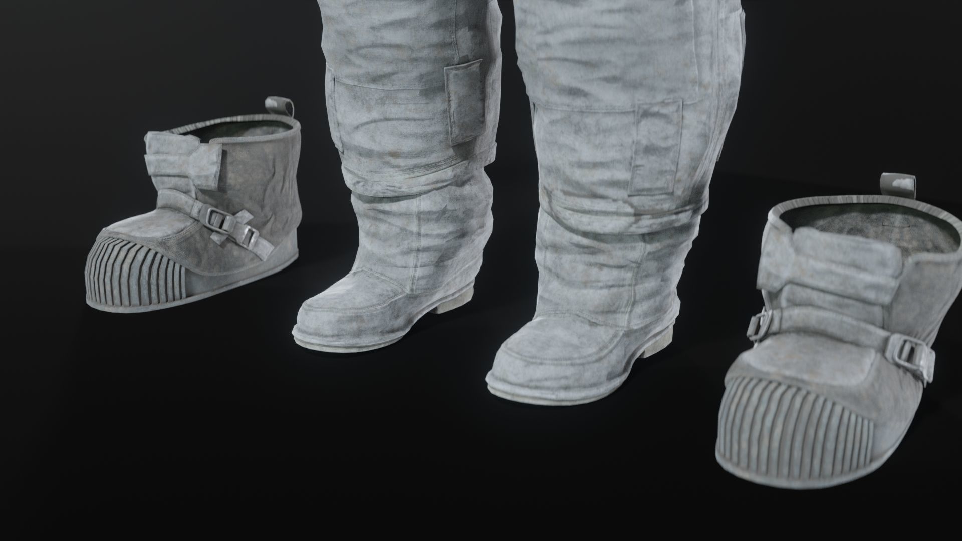 Apollo 11 A7L Spacesuit Rigged Low-poly 3D model_16