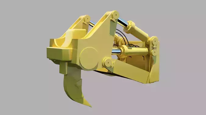 Ripper Bulldozer 3D Model 3D model