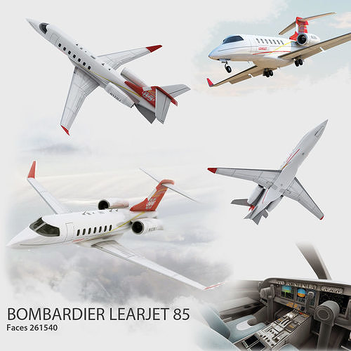 Bombardier Learjet 85 3D model