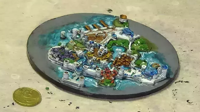 Stormwind World of Warcraft miniature city 3D print ready
