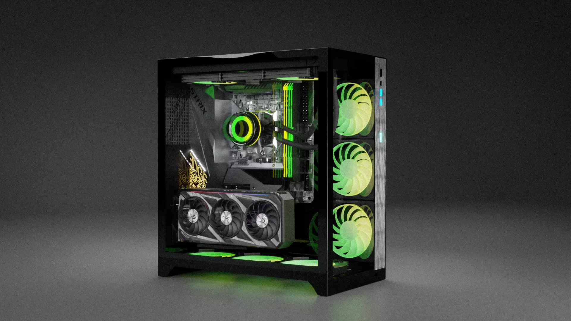 LIAN LI O11 DYNAMIC PC BUILD Low-poly 3D model_0