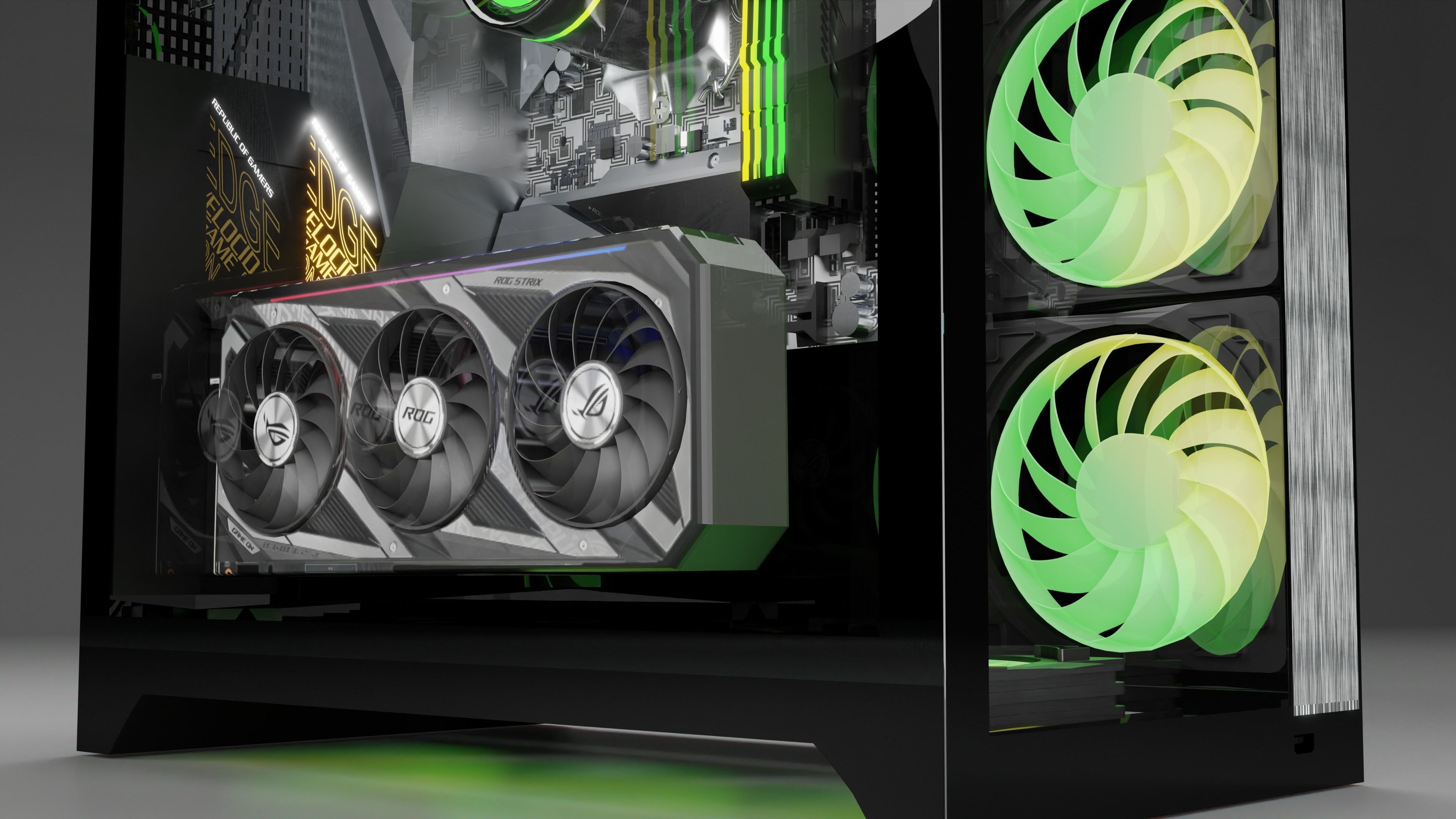 LIAN LI O11 DYNAMIC PC BUILD Low-poly 3D model_5