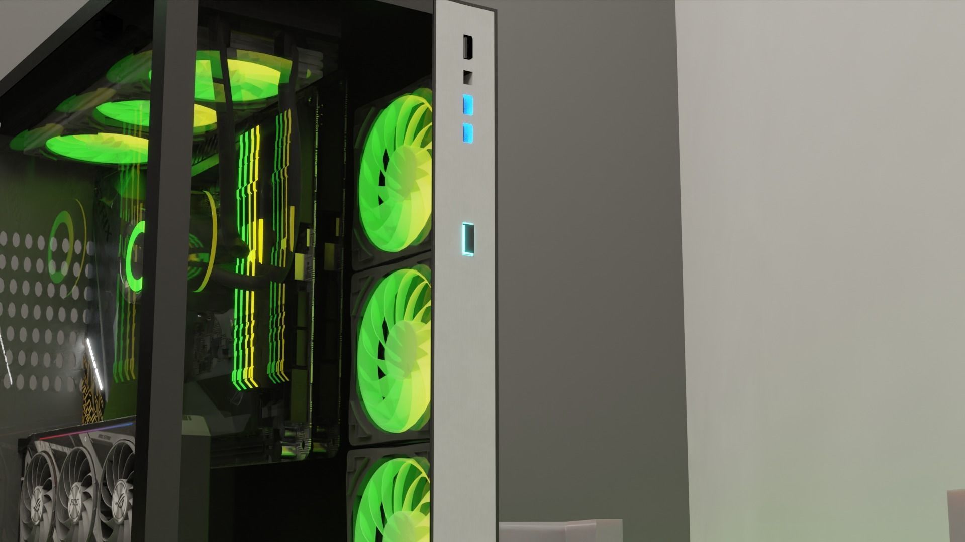 LIAN LI O11 DYNAMIC PC BUILD Low-poly 3D model_18