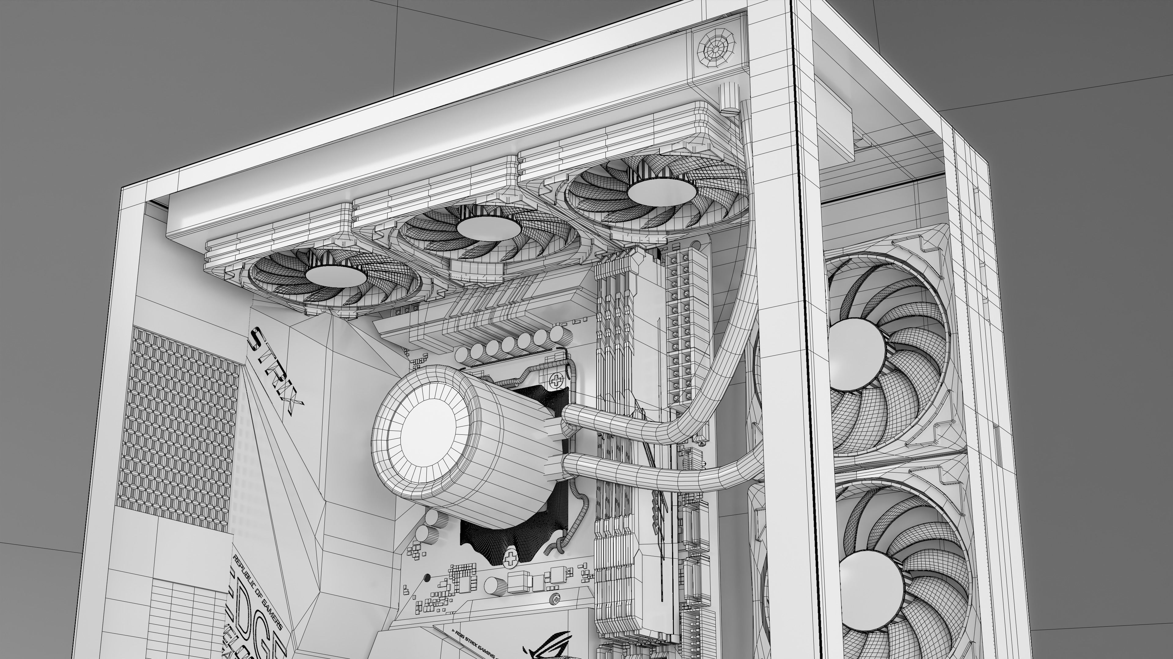 LIAN LI O11 DYNAMIC PC BUILD Low-poly 3D model_4