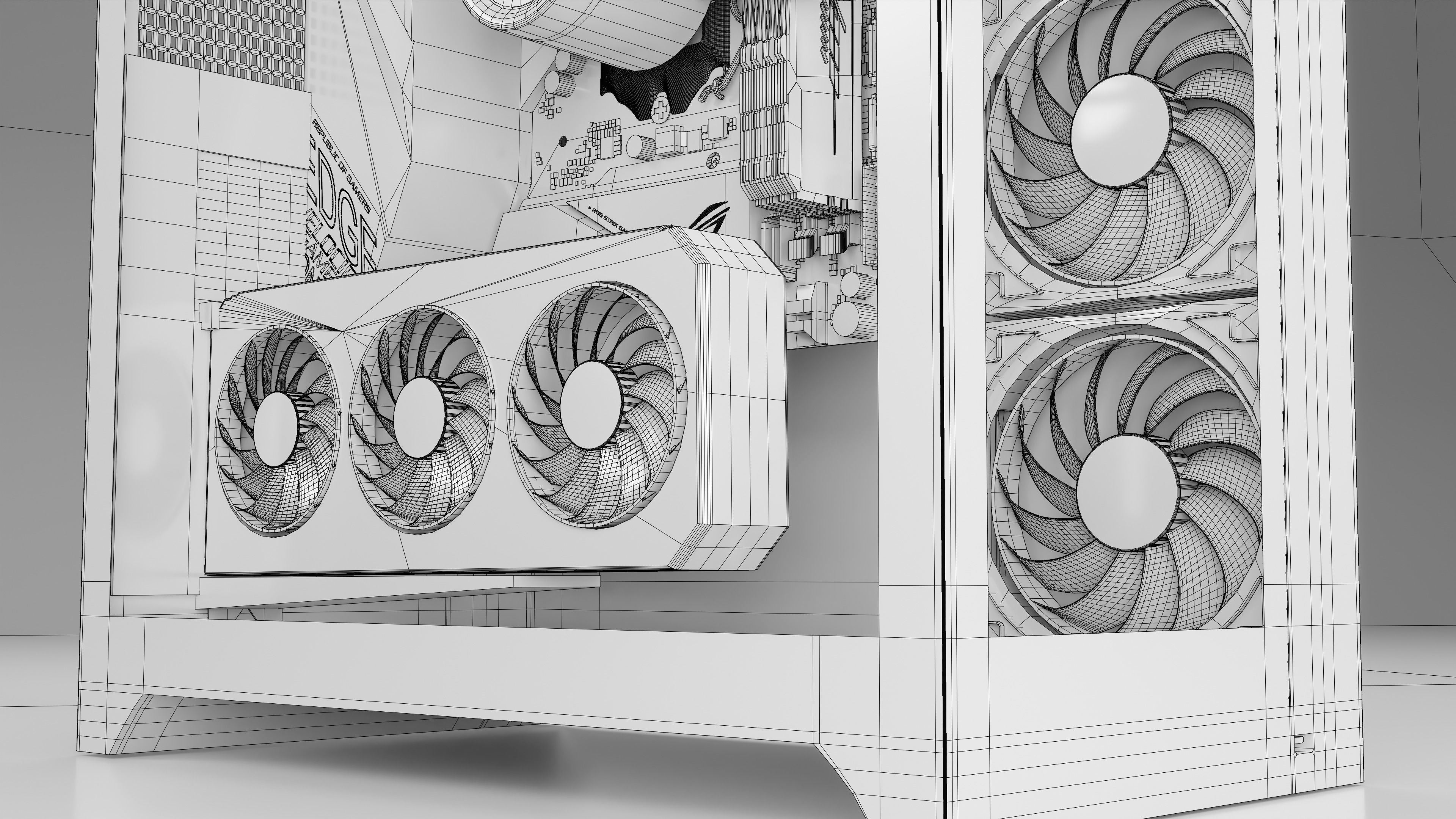 LIAN LI O11 DYNAMIC PC BUILD Low-poly 3D model_6