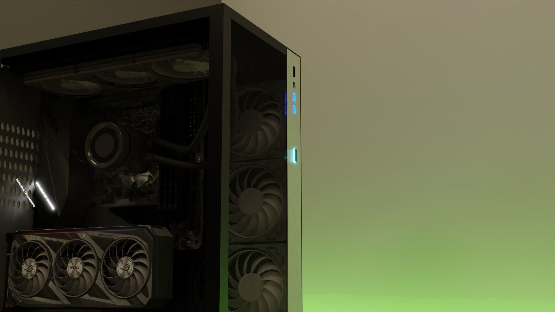 LIAN LI O11 DYNAMIC PC BUILD Low-poly 3D model_15