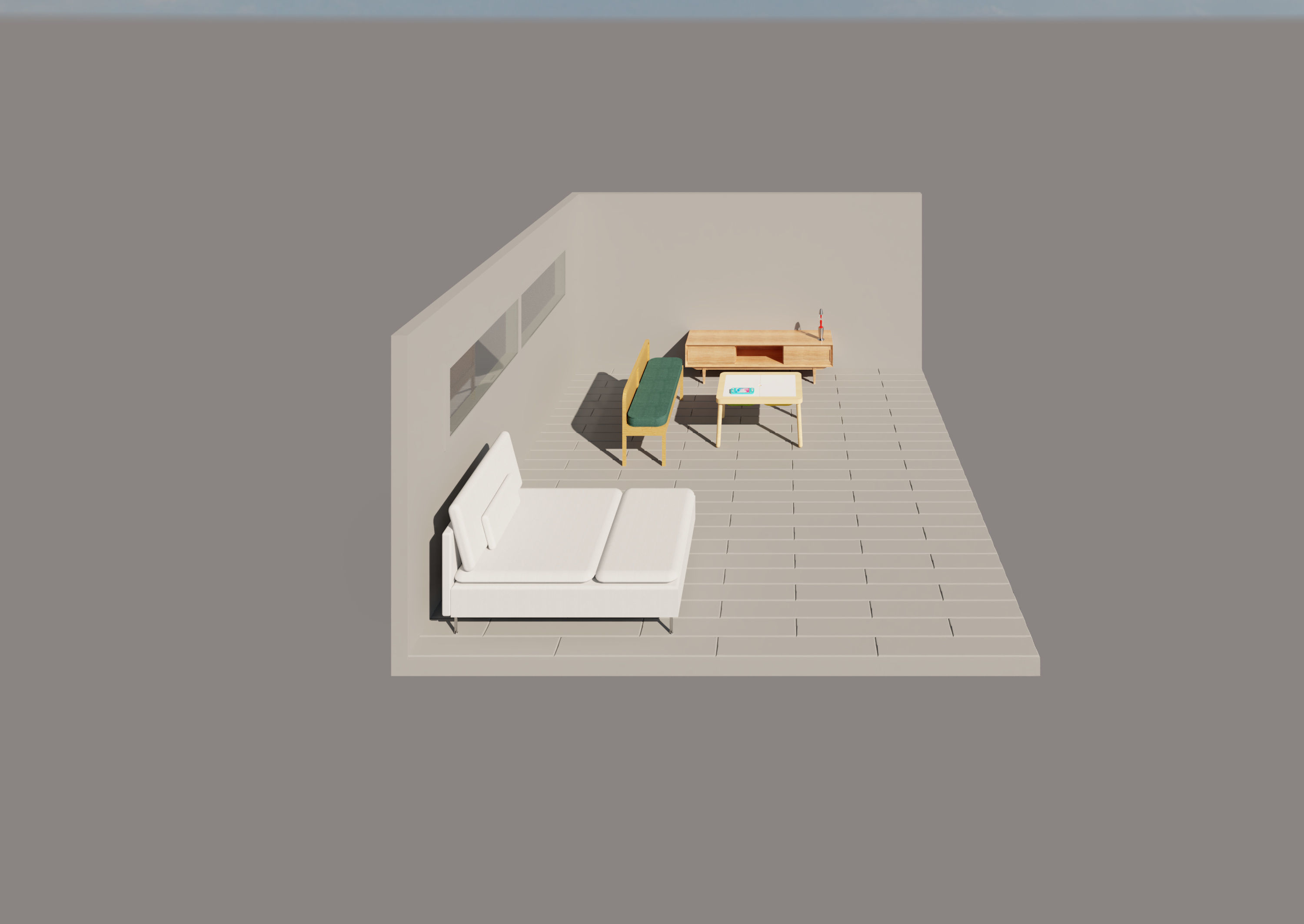 Isometric Office Interior With Boss Workplace  3D model_4