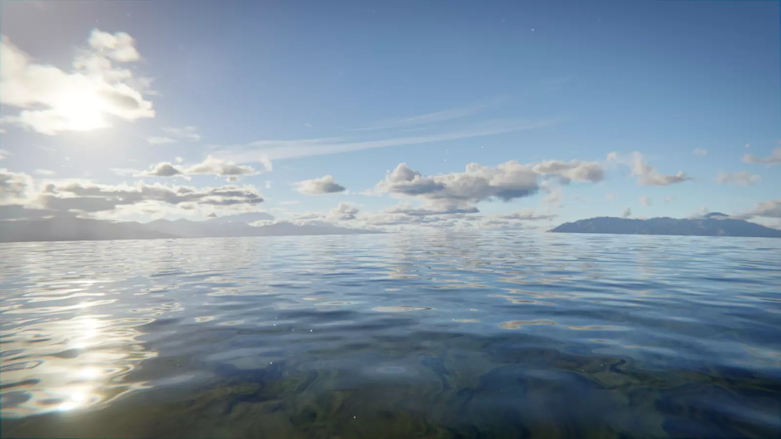Ocean 3d Animated Scene  3D model_0