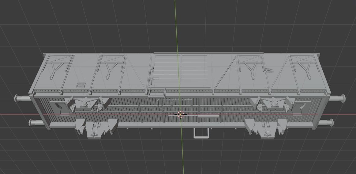 H0 1-87 scale Gbs 263 freight car 3D print model_5