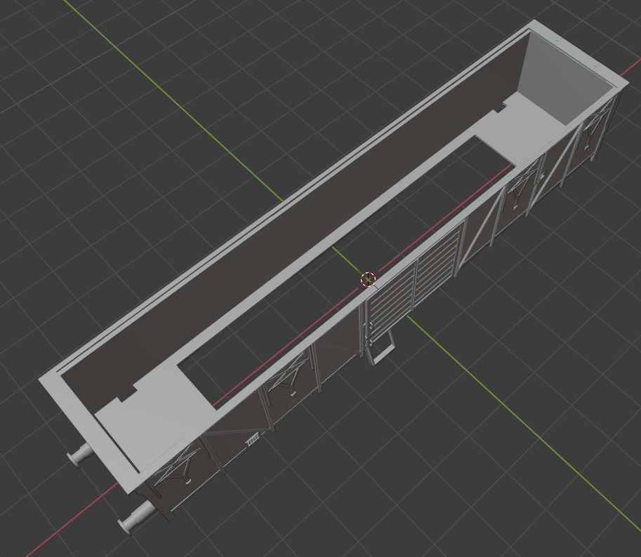 H0 1-87 scale Gbs 263 freight car 3D print model_9