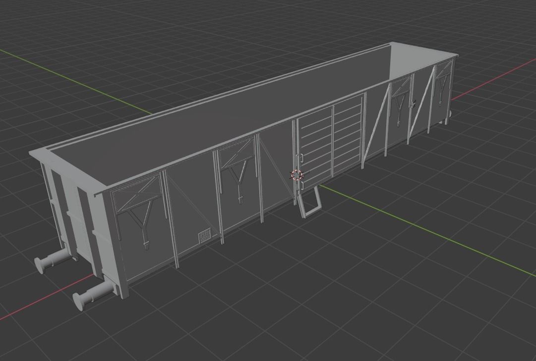 H0 1-87 scale Gbs 263 freight car 3D print model_8