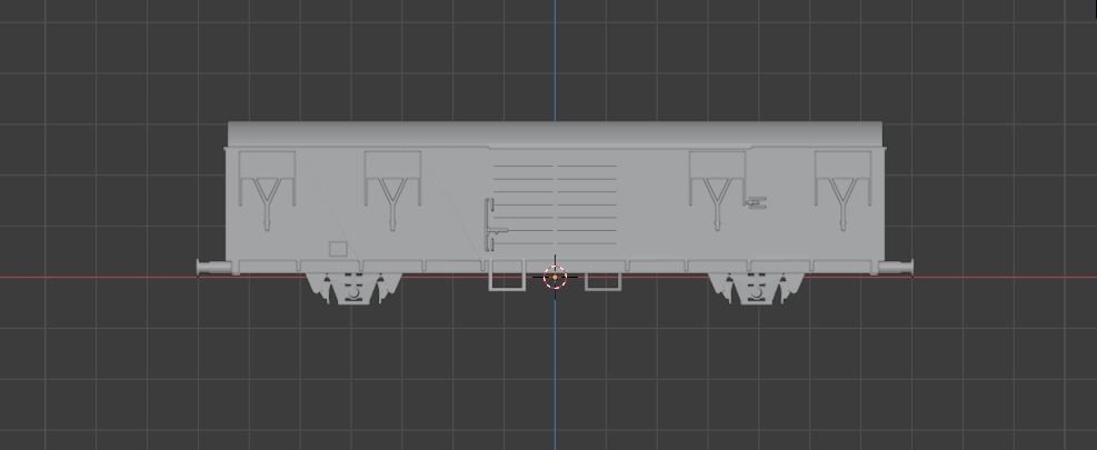 H0 1-87 scale Gbs 263 freight car 3D print model_1