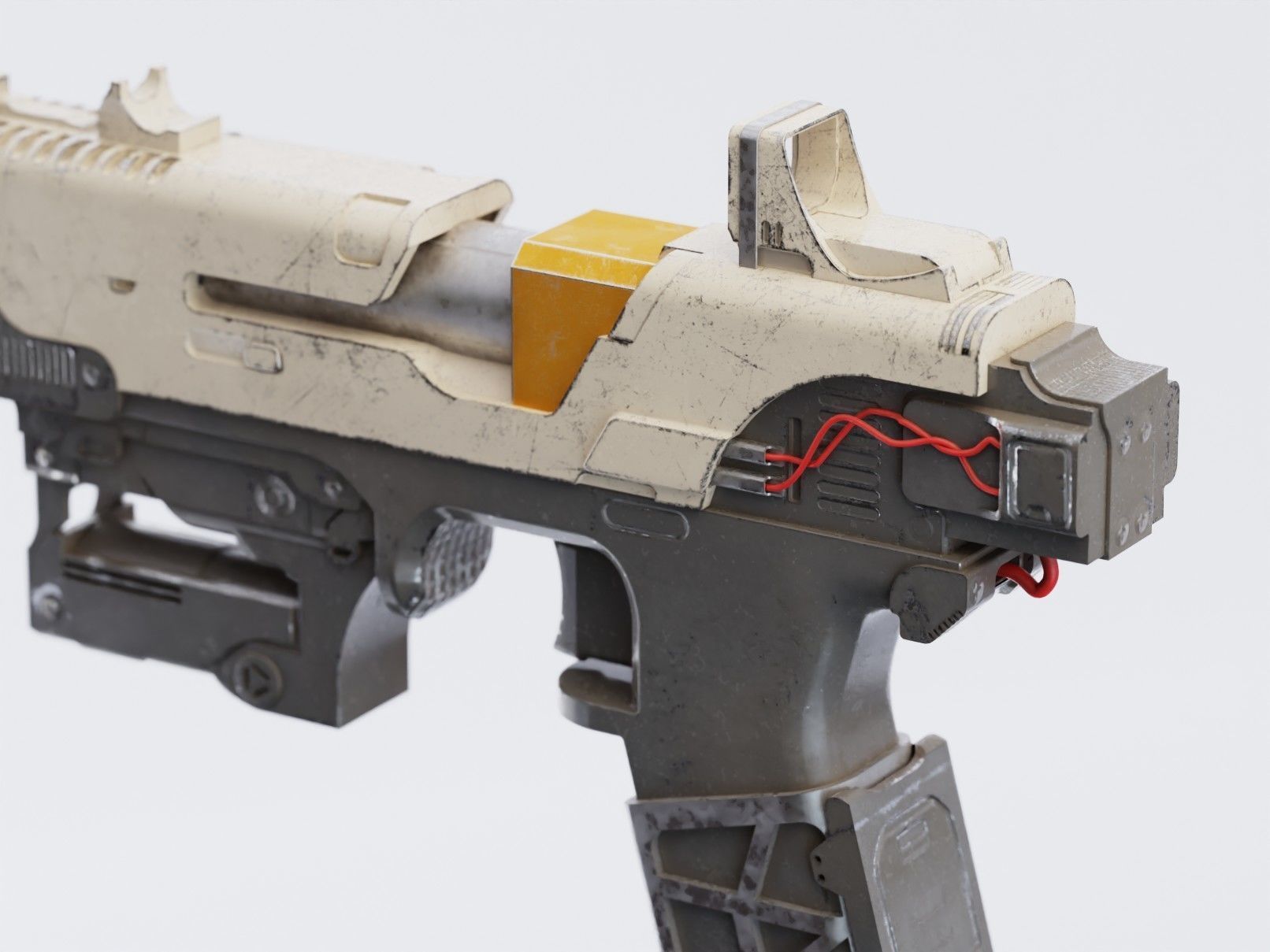 Handgun - Realistic Firearm  3D model_5