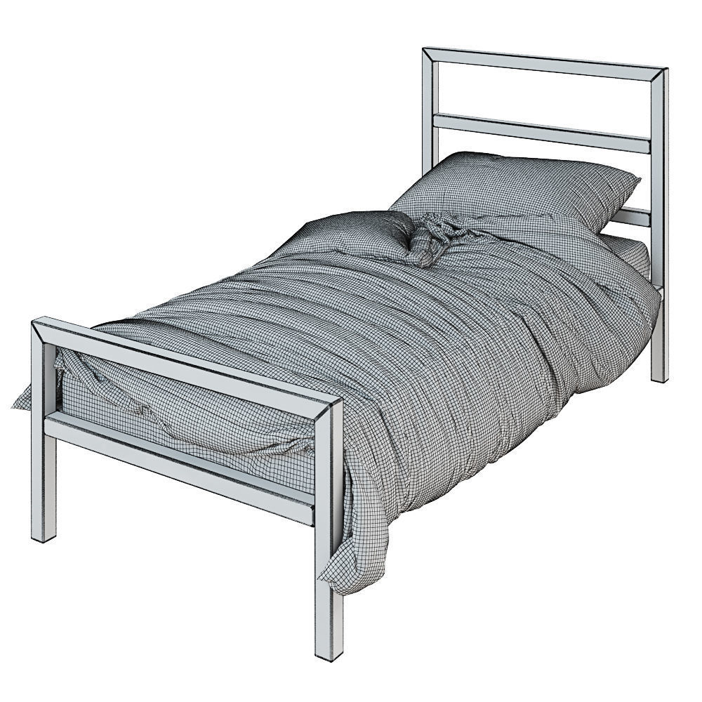 Parsons Bed 3D model_6