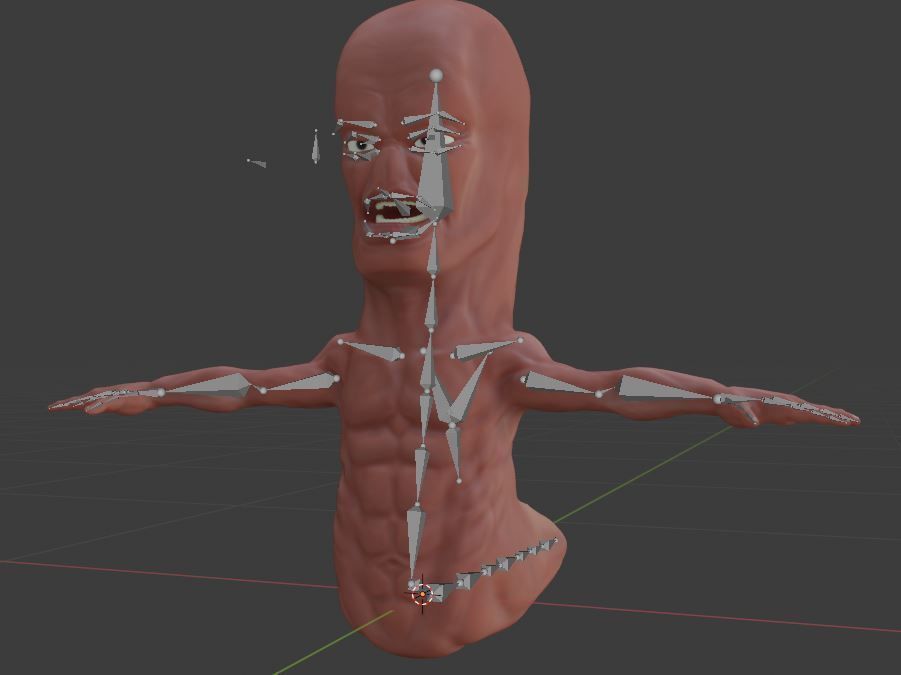 Realistic Worm - from the videogame series Worms Free low-poly 3D model_5