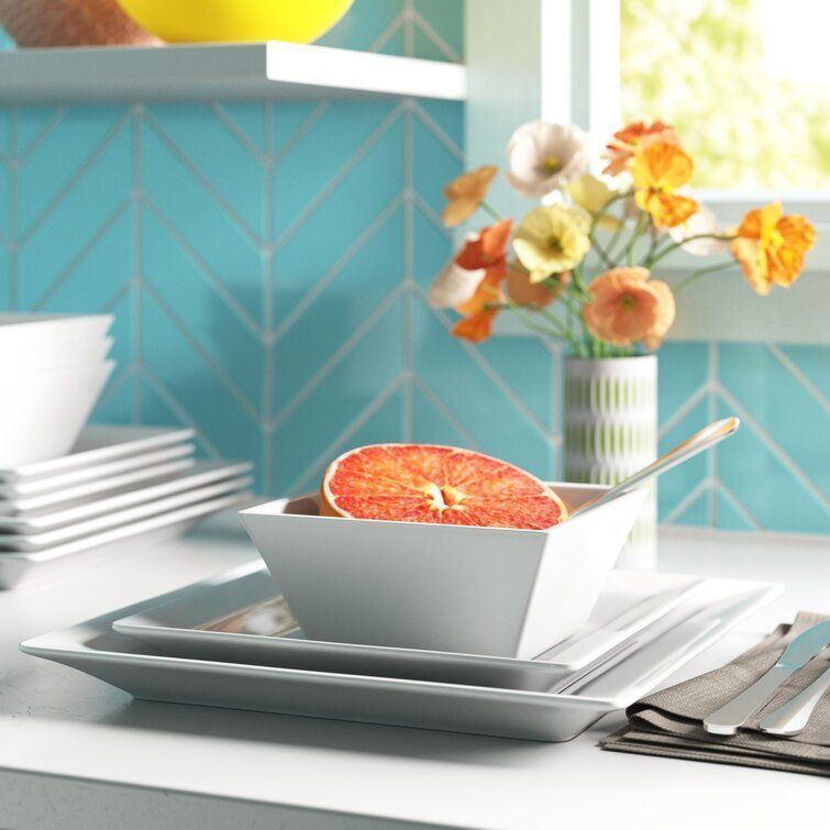 Dinnerware Set - 2 colour 3D model_1