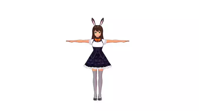 Anime Bunny Girl 3D model