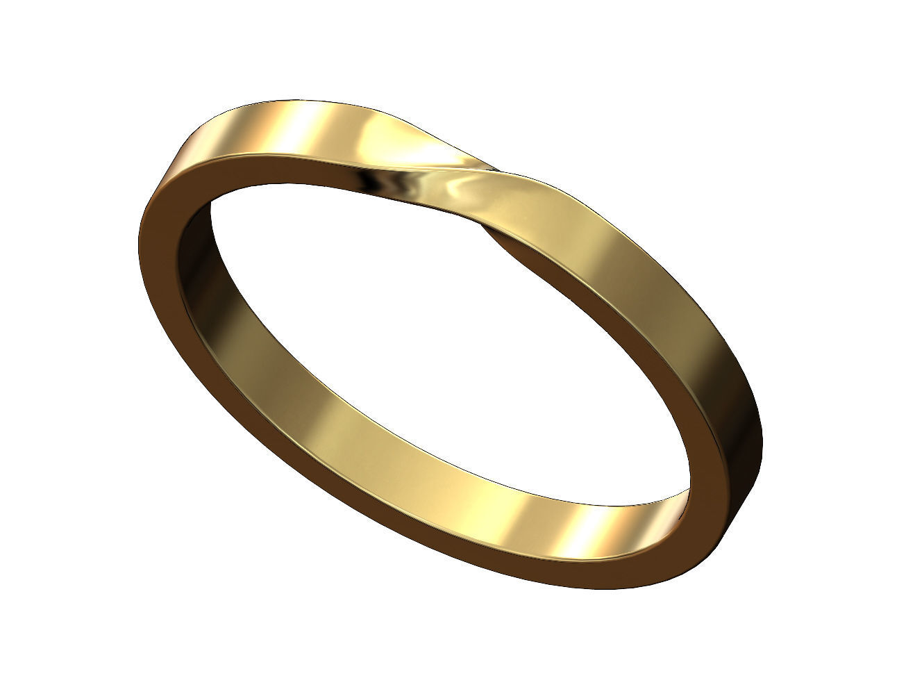 Twisted band US sizes 6to10 3D print model_5