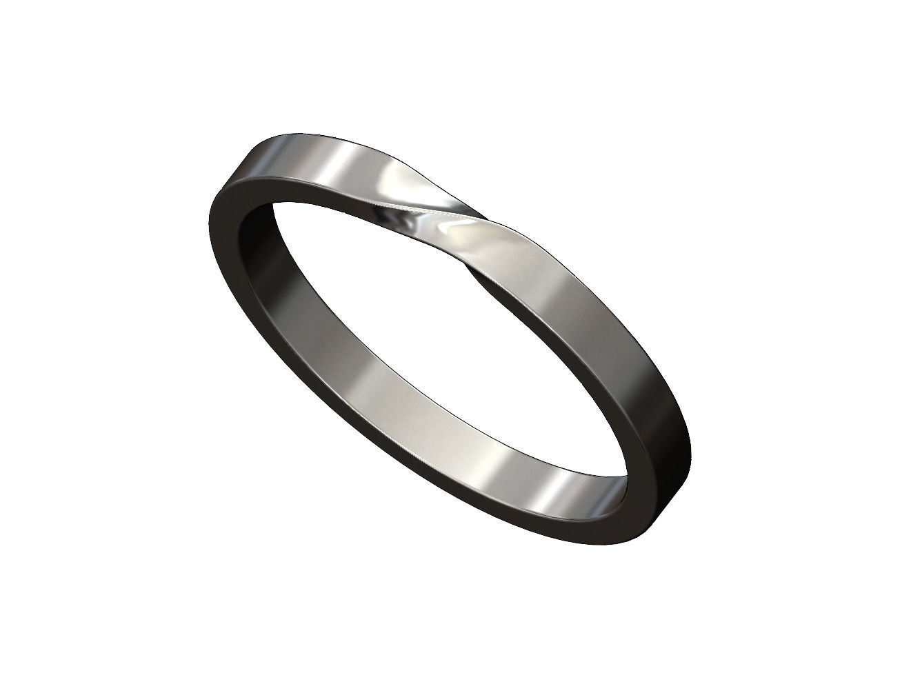 Twisted band US sizes 6to10 3D print model_9