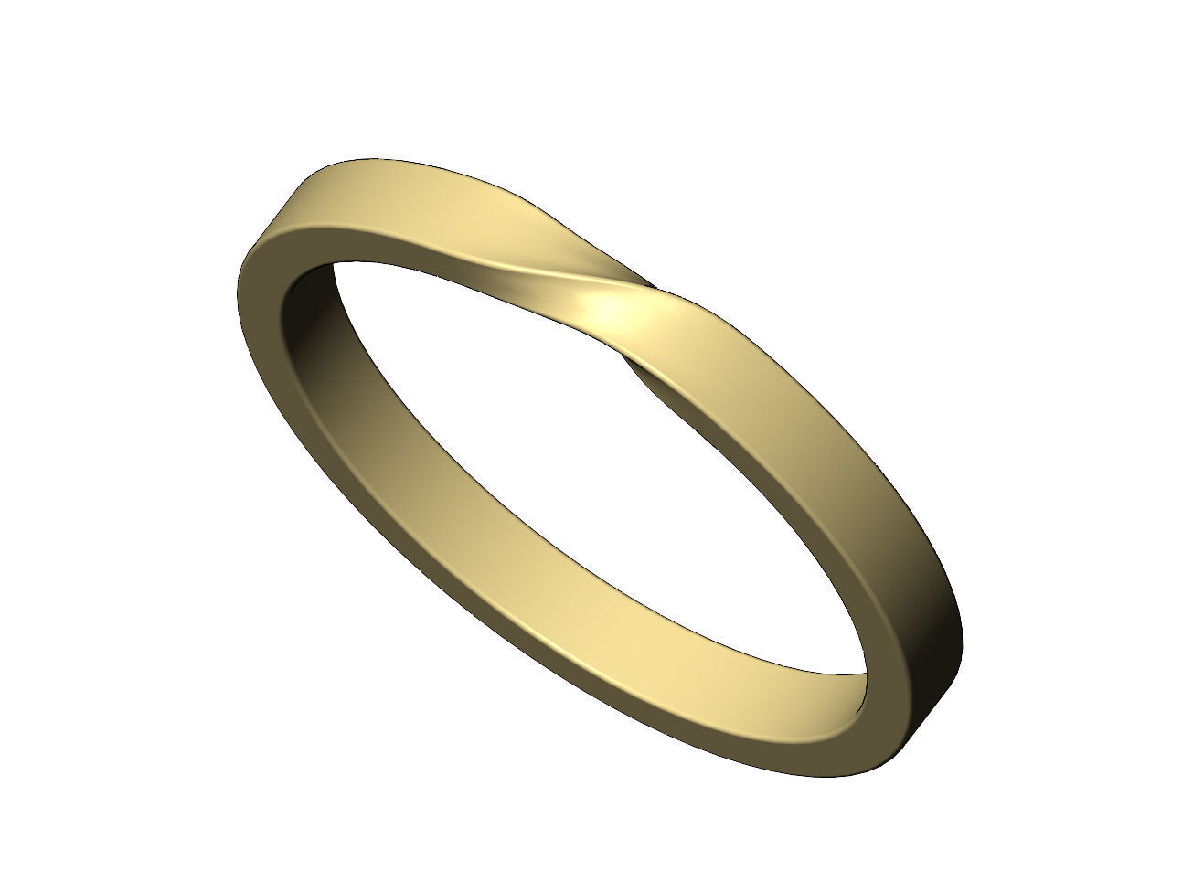 Twisted band US sizes 6to10 3D print model_11