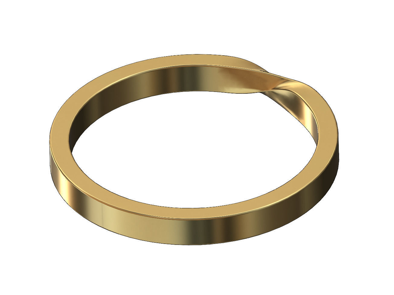 Twisted band US sizes 6to10 3D print model_6