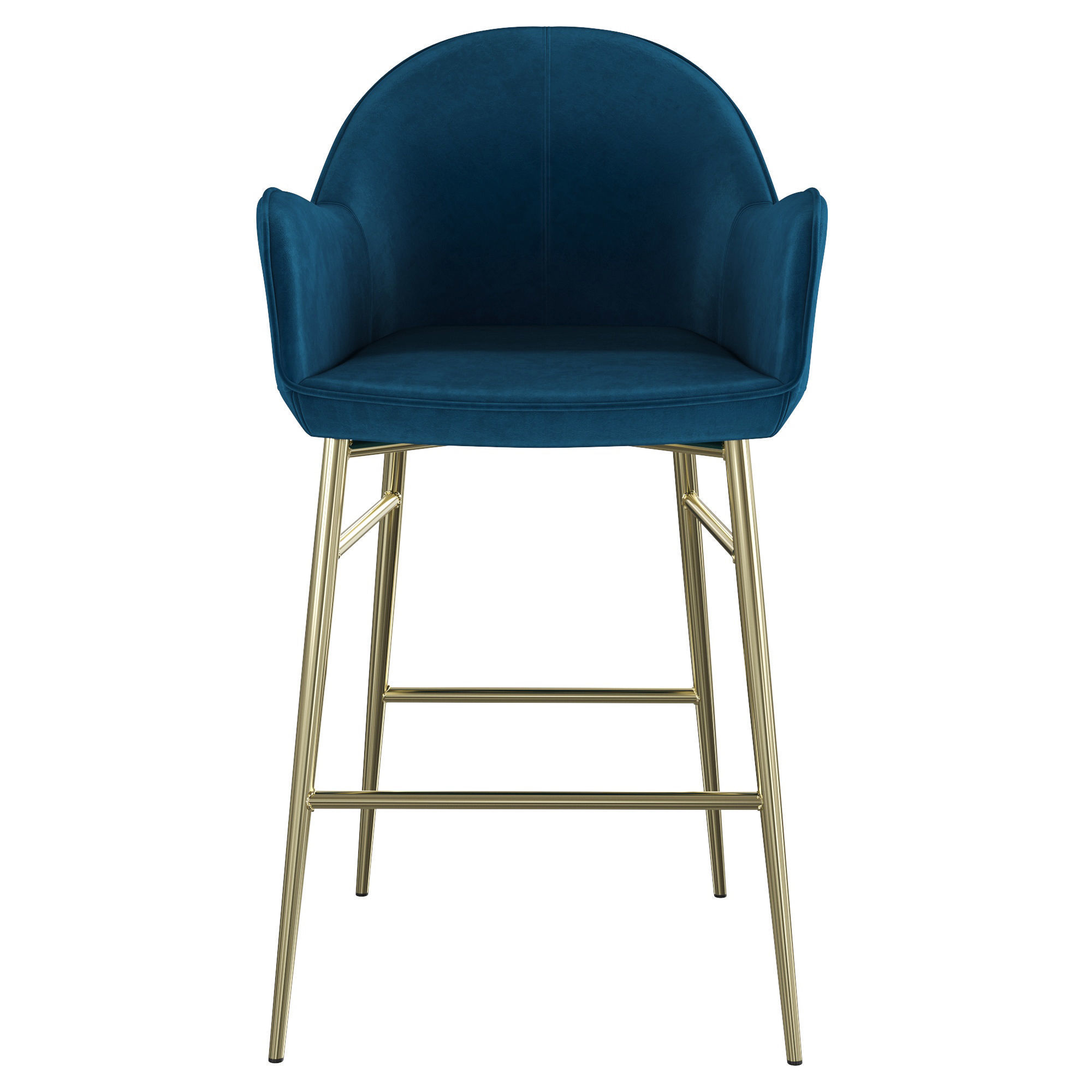 Semi-bar stool A175 3D model_2