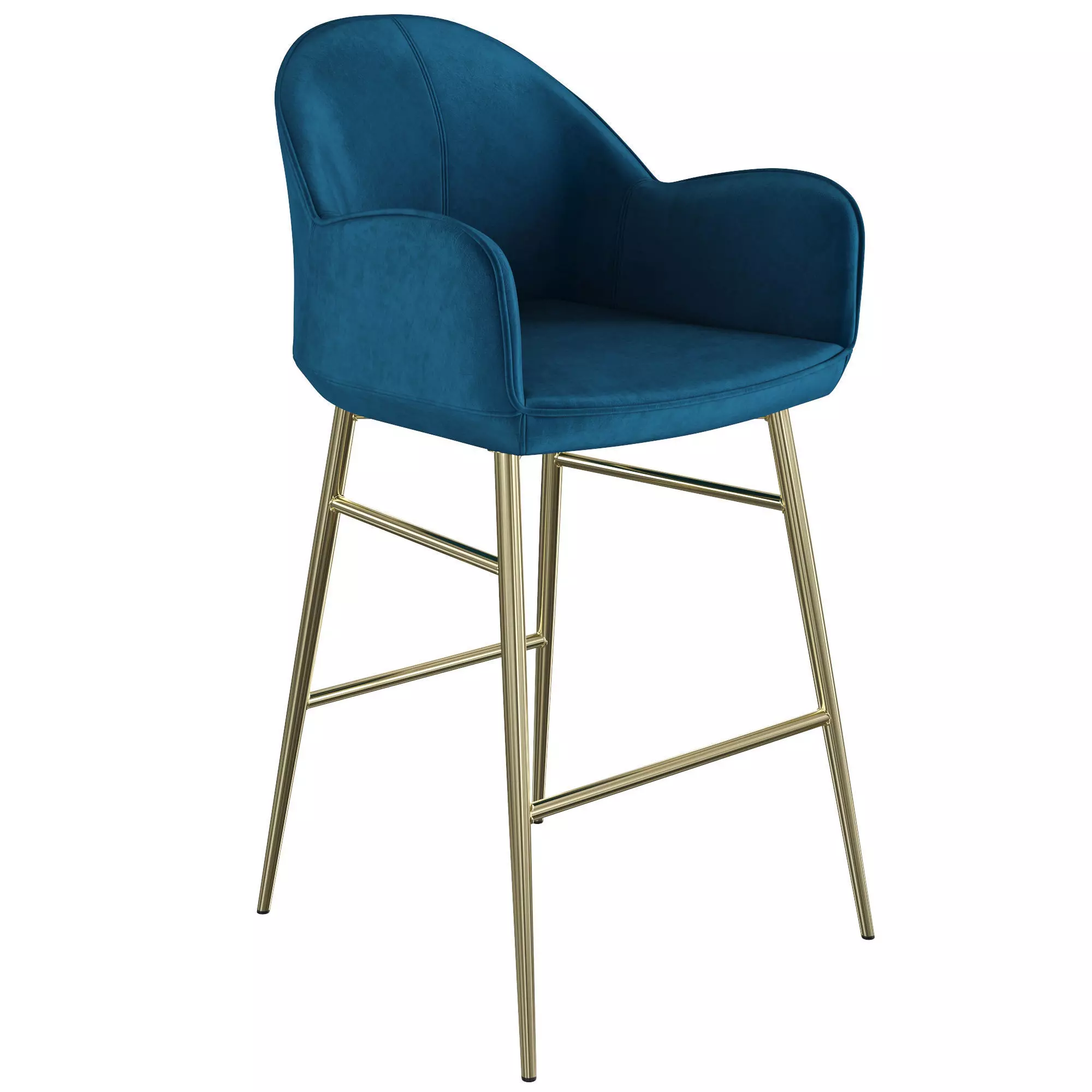 Semi-bar stool A175 3D model_0