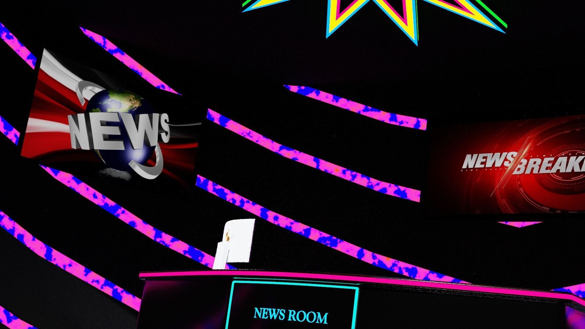 Virtual Brodcast Studio 3D model_11