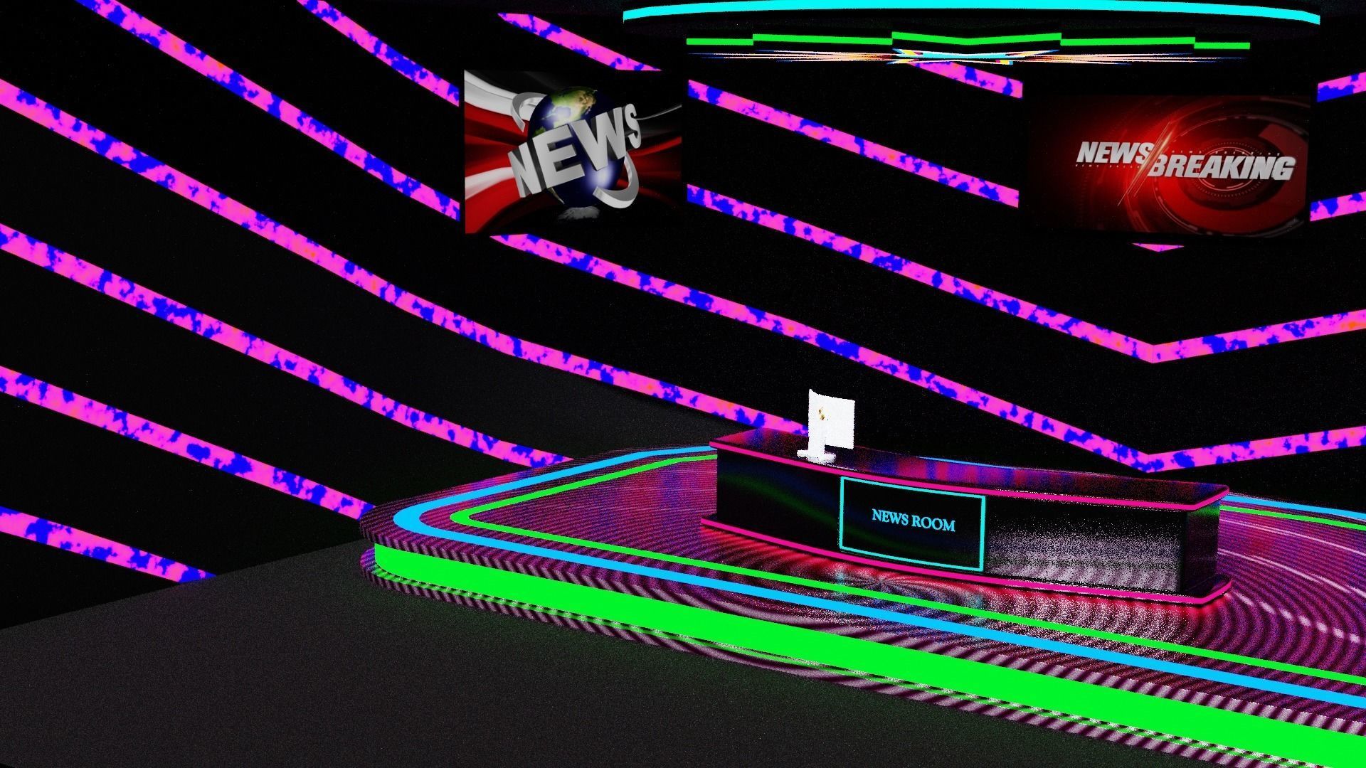 Virtual Brodcast Studio 3D model_13