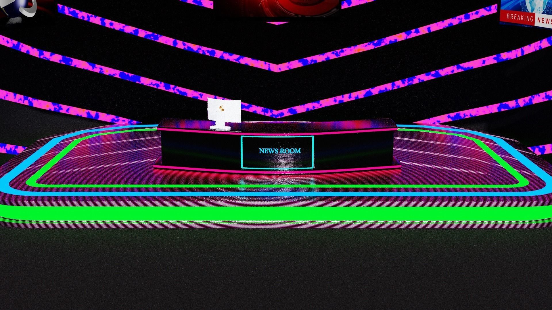 Virtual Brodcast Studio 3D model_9