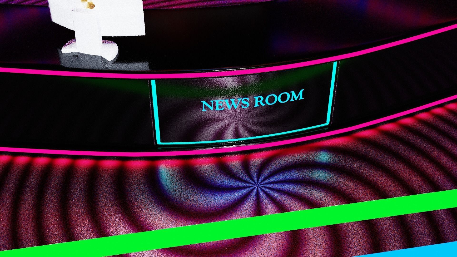 Virtual Brodcast Studio 3D model_14