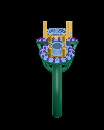 color stone ring 3D print model_1