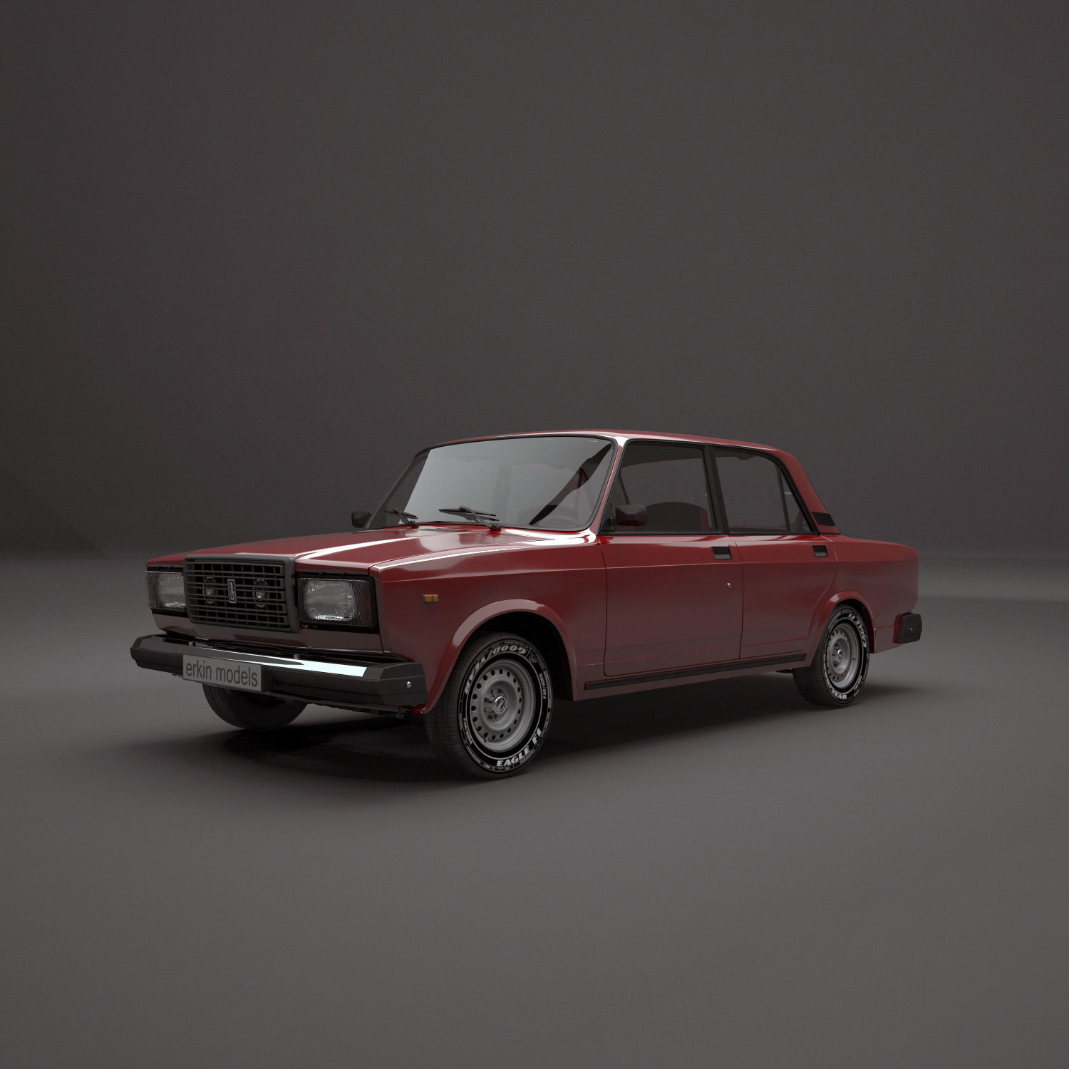 Vaz 2107 3D model_2