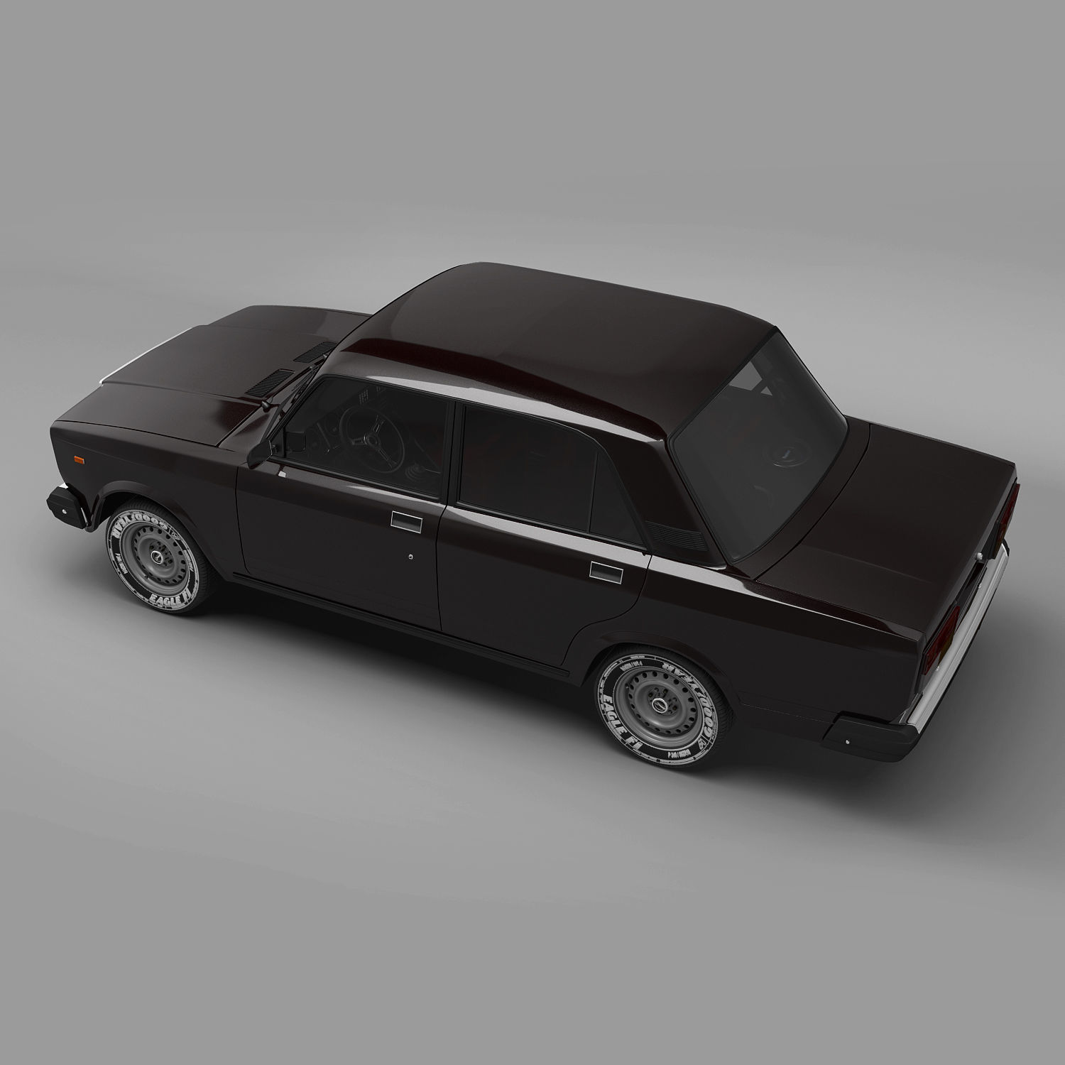 Vaz 2107 3D model_1