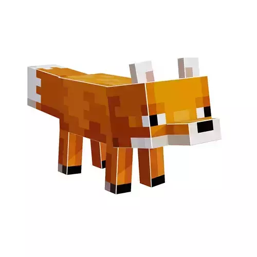 Minecraft Fox 3D Model 3D model