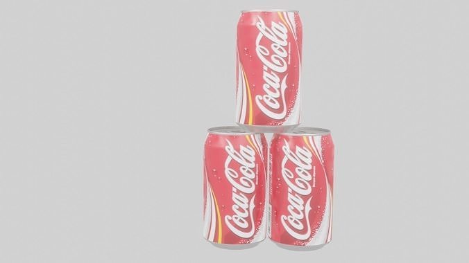Can of cola Low-poly 3D model
