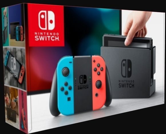 Nintendo Switch Box Free low-poly 3D model_1