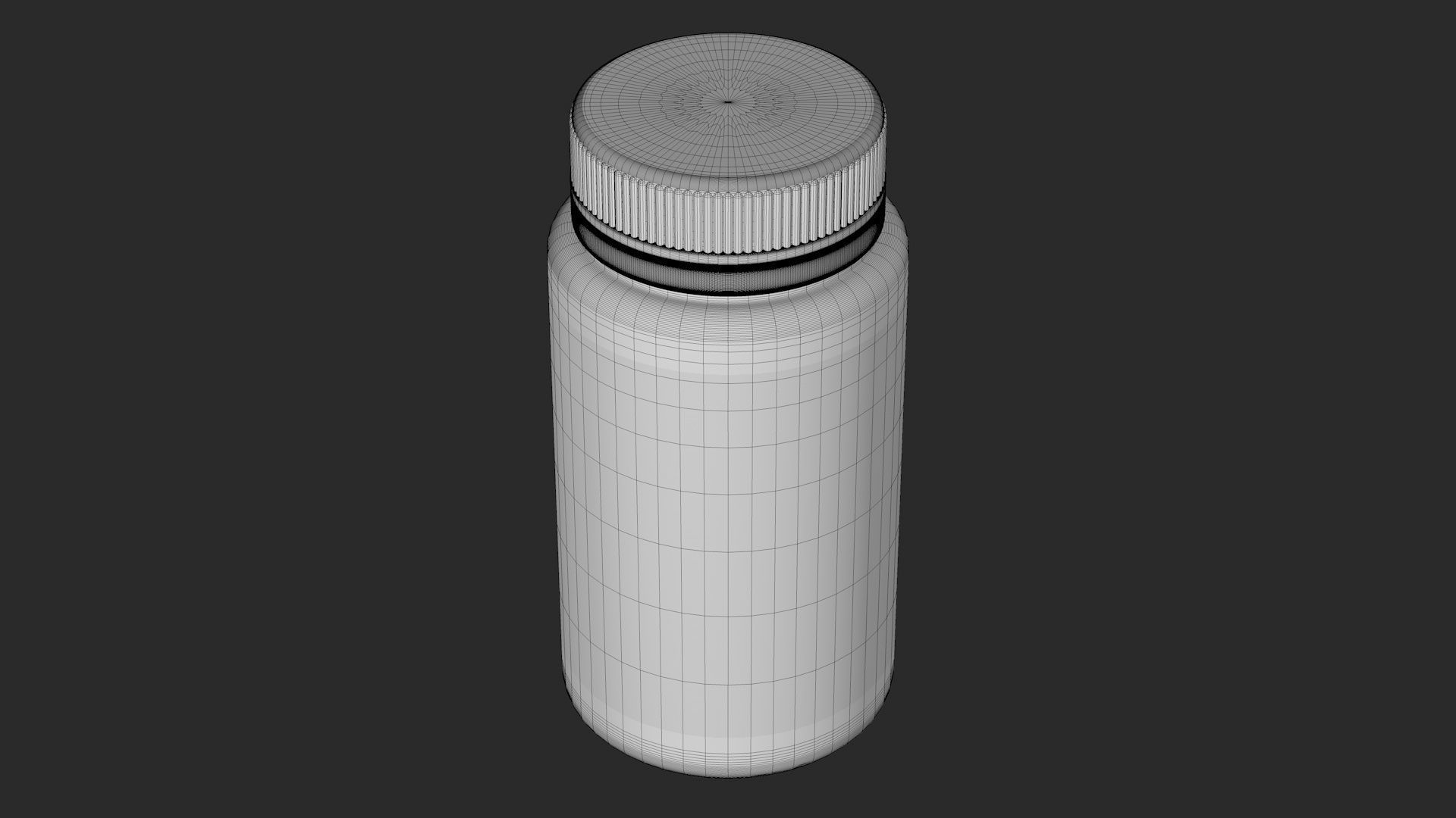 Vitamin Bottle 3D model_7