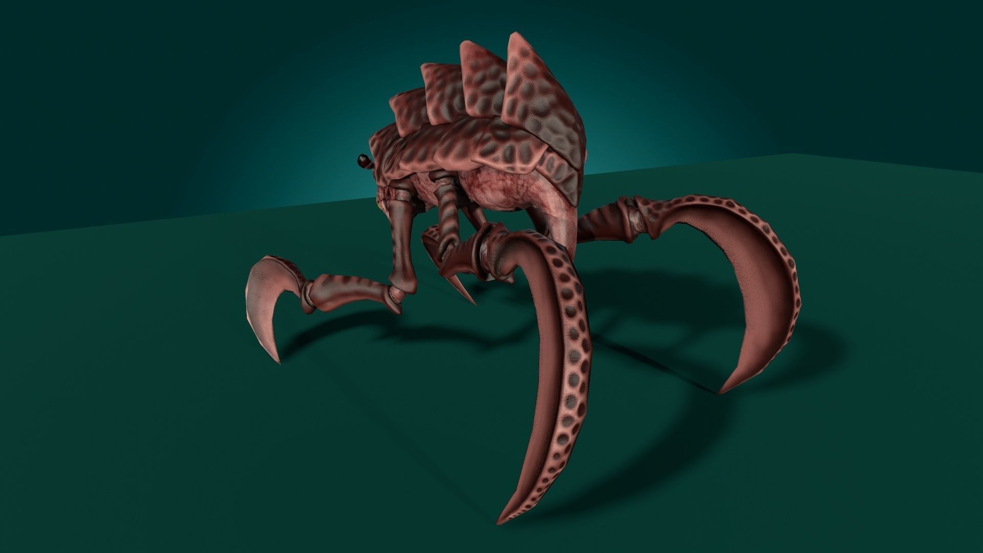Shell Monster Low-poly 3D model_9