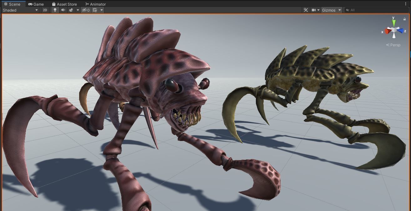 Shell Monster Low-poly 3D model_20