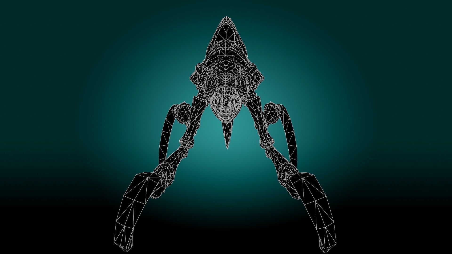 Shell Monster Low-poly 3D model_16