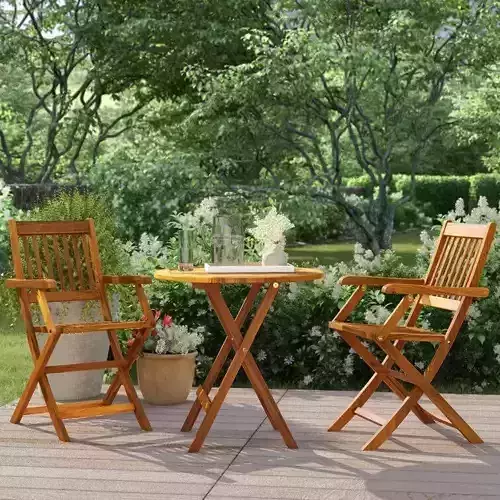 Alysha Round 2 - Person 70cm Long Bistro Set