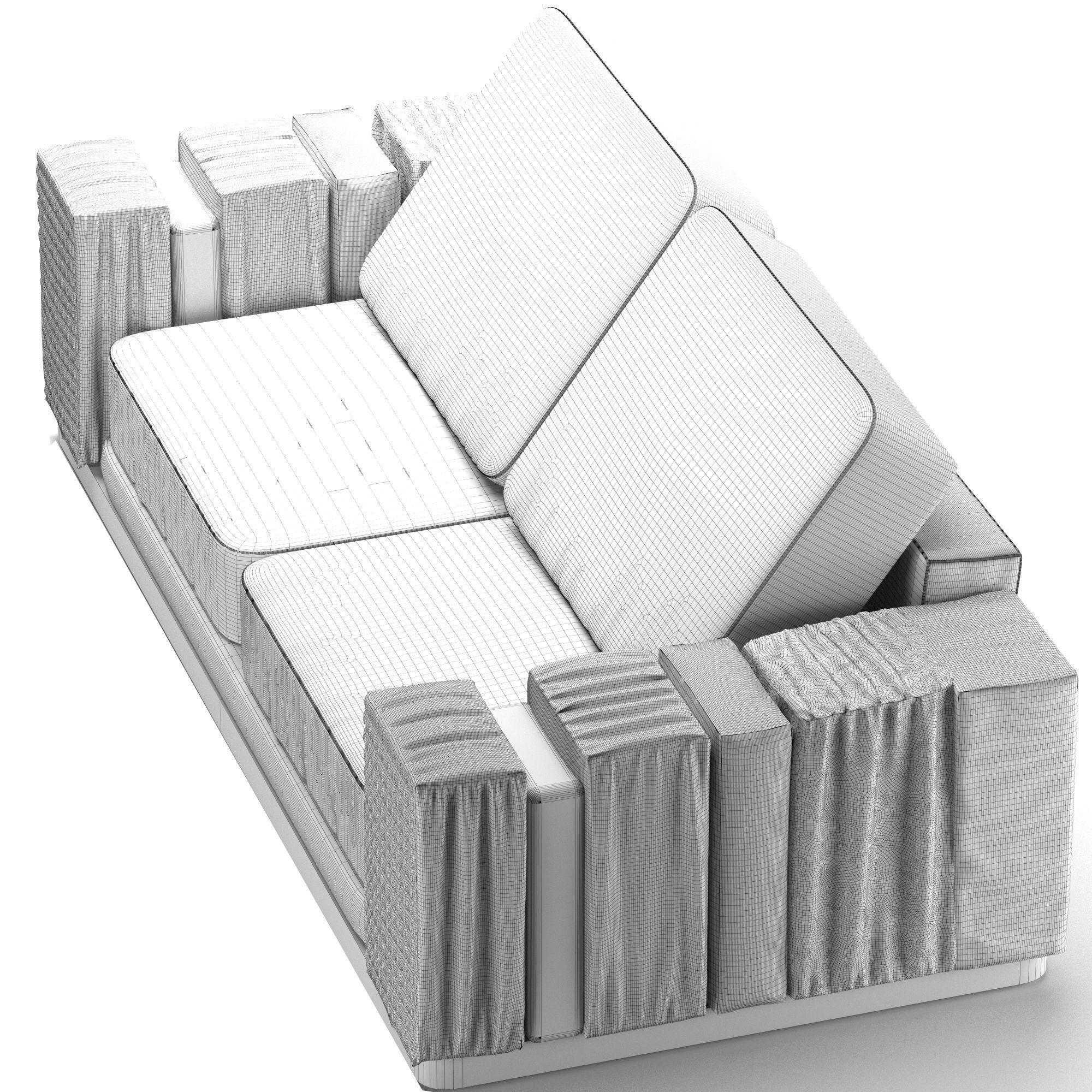 charisma sofa giorgio callection Low-poly 3D model_5