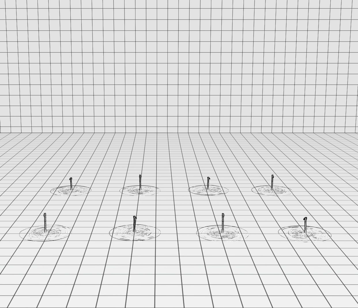 Lumion fountain - animated Low-poly 3D model_2