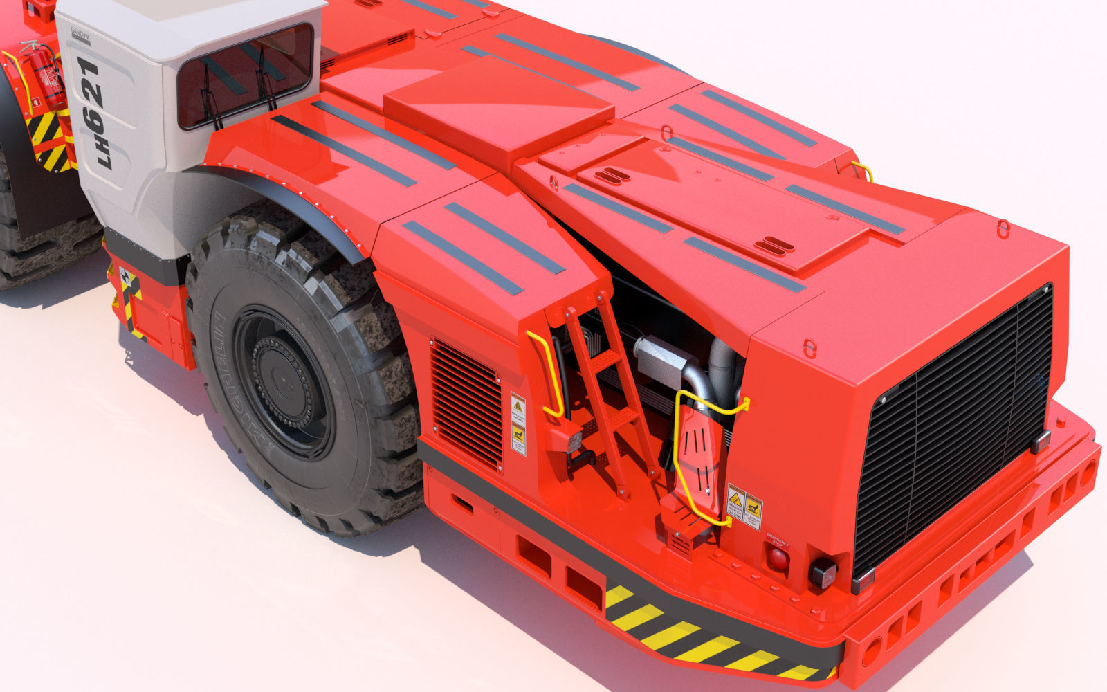 Underground Mining Loader LH621 3D model_19