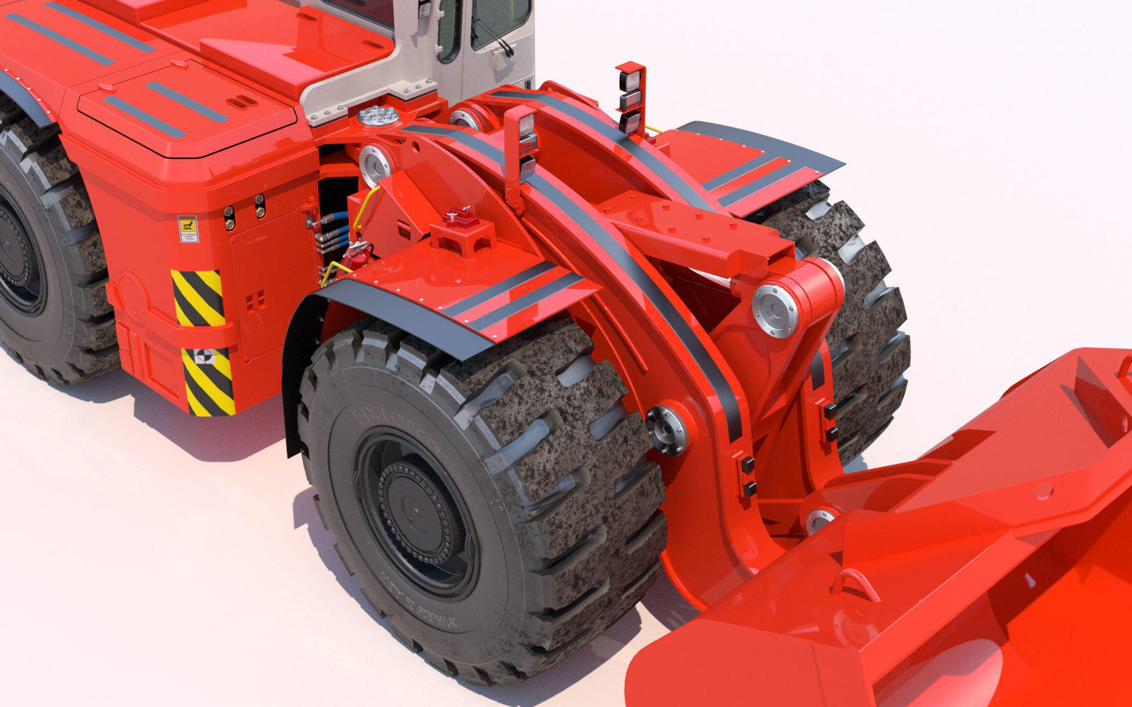 Underground Mining Loader LH621 3D model_17