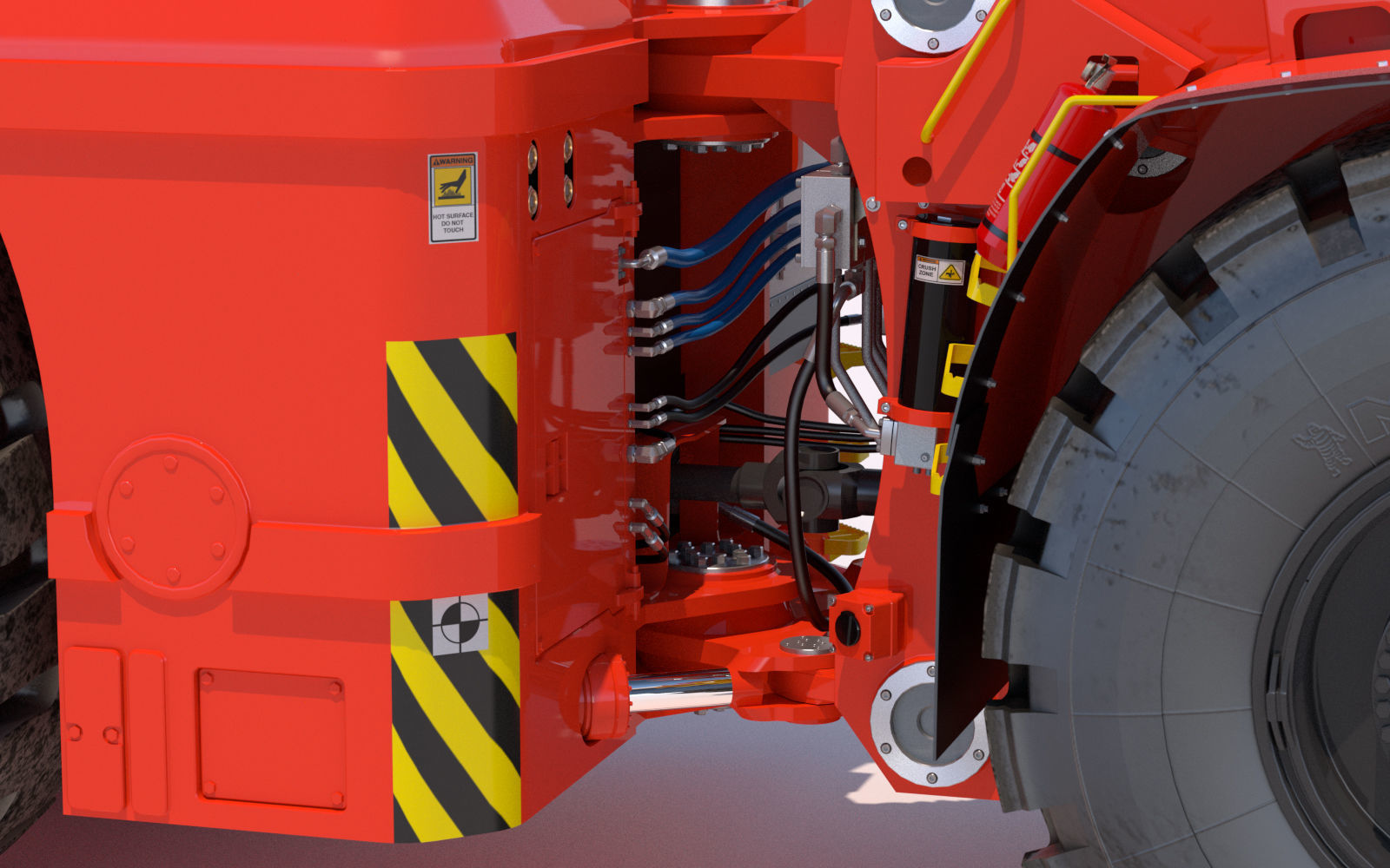 Underground Mining Loader LH621 3D model_11