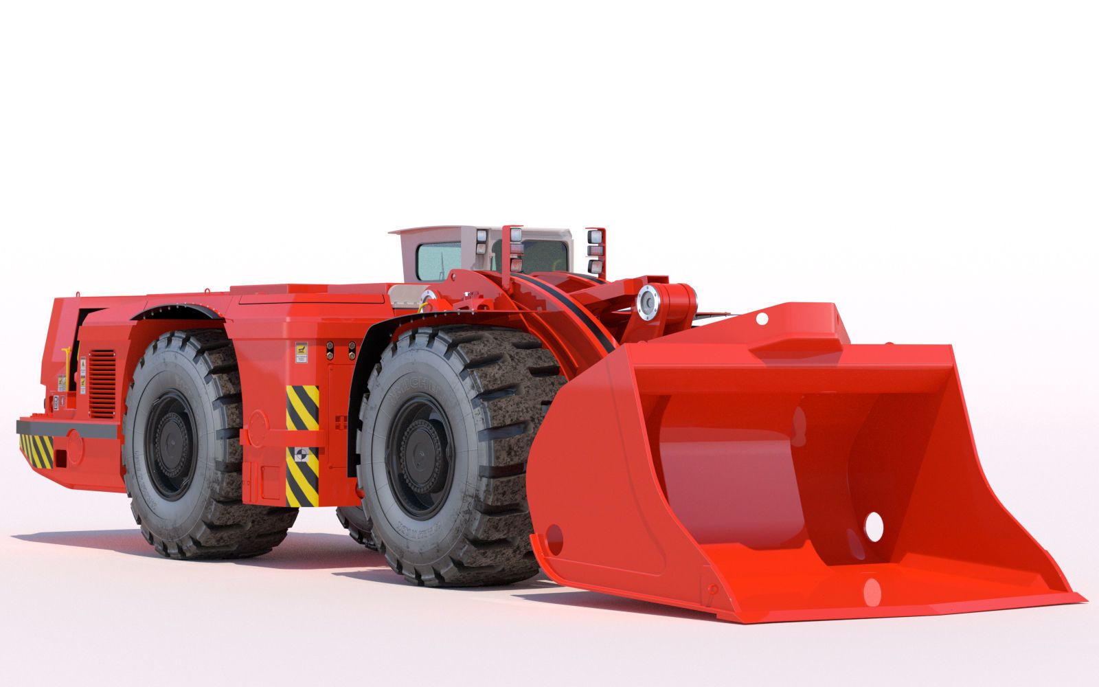 Underground Mining Loader LH621 3D model_2