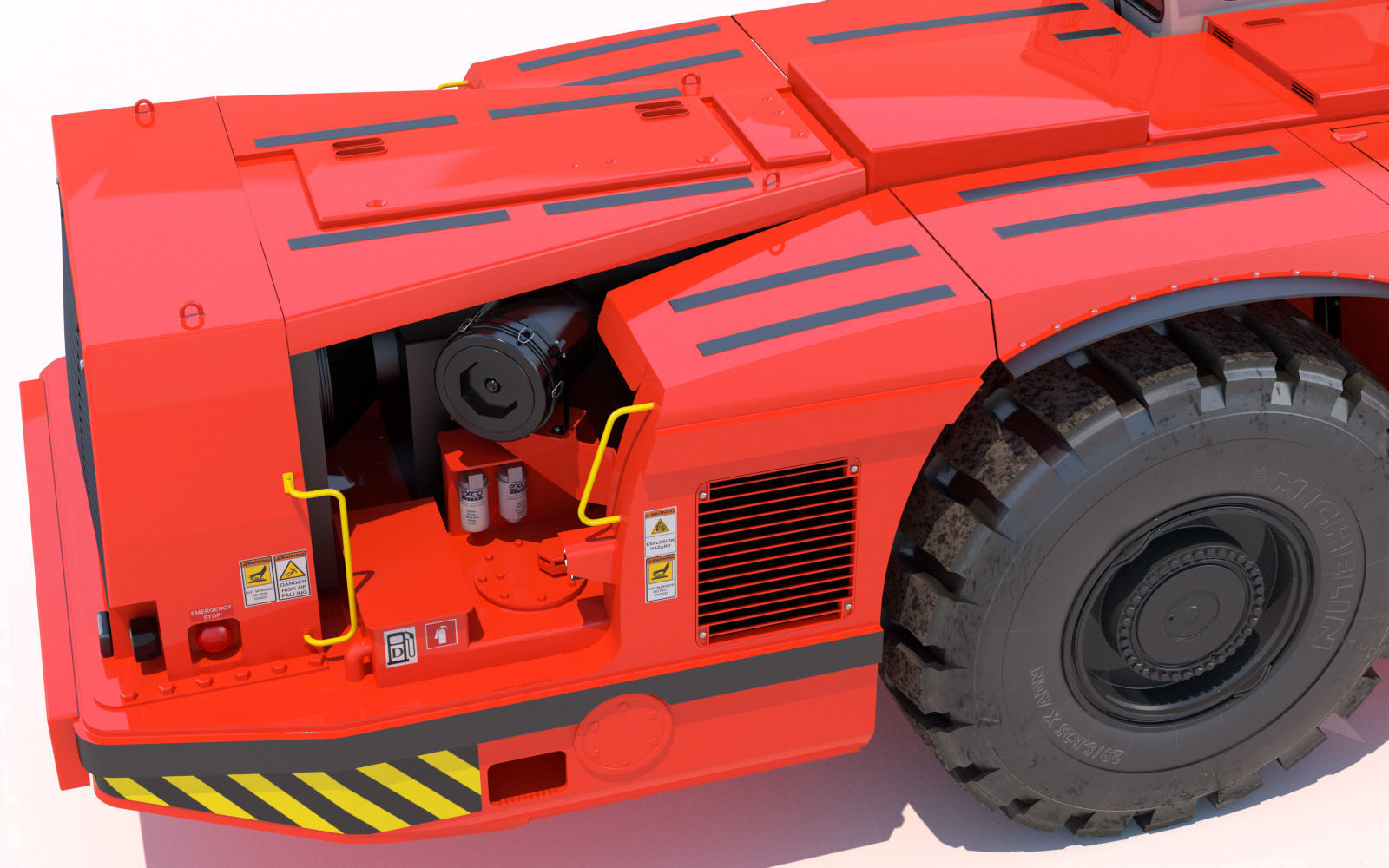 Underground Mining Loader LH621 3D model_20